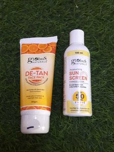 💥 Globus Suncream 100ml+Globus De-tan 100gm