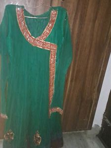 Green Anarkali Suit