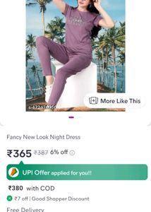 Purpal Night Suit