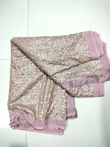 Peach &amp; Gold Saree