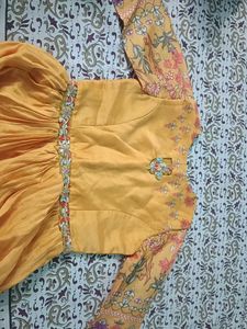 Floral Print Anarkali Dress