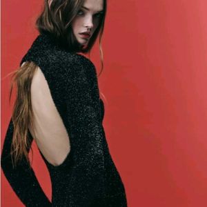 ZARA Irina Shark New Year Collection Tinsel Dress