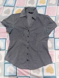 Striped Button-Up Top