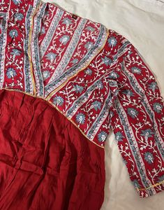 v-neck anarkali