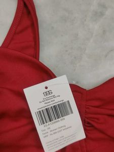 Red Bustier Corset Top