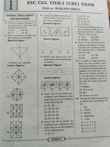 SSC CGL Reasoning Book 📚📚📚
