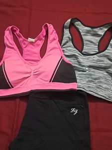 Active wear sports bra n jagging