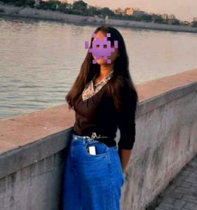 Black Crop Top With Fashionable Neck Type