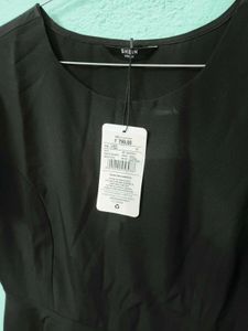 Chic Black Flutter Sleeve Dress