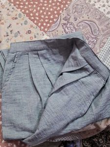 Gray Tunic with Crochet Detail