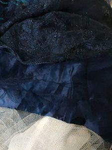 Elegant Navy Blue Ethnic Gown