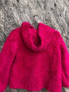 Cute Pink Crop Sweater