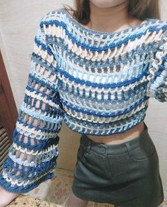Crochet Knit Crop Top