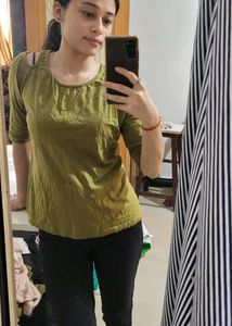 Olive Off Shoulder Top