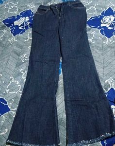 Dark Navy Colour Bootcut Denim Jeans