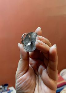 Afgani Jhumka With Oxidised Adjustable Ring