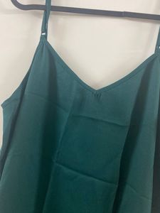 Dark Green Party Wear Dress