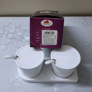 🆕️ White Condiment Set (with Tag)