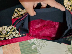 Embroidery Saree With Blouse Piece