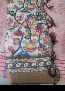 Tussar Kalamkari Saree