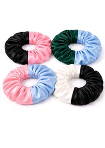 Colorful Satin Scrunchie Set (pack of 4)