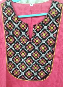 Beautiful Pink A - line Kurti