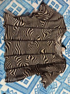 Zebra print top
