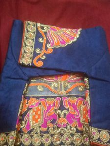 Ready Made Blause In Blue Colour