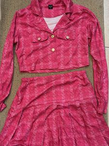 Pink Plaid Co-ord Set