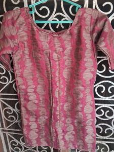 Red & Gold Paisley Print Top