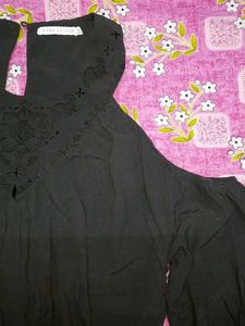 Cold Shoulder Black Top