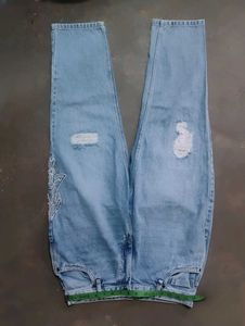 Ripped Light Wash Jeans