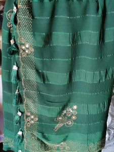 Elegant Green Saree