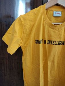 Short Sleeve T Shirt For Women, Yellow