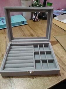 Velvet Jewelry Organizer Box