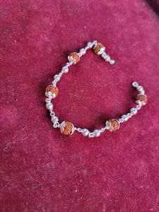 Silver Rudraksh Rakhi Bracelet