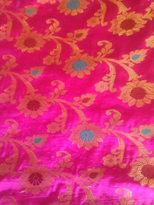 Elegant Pink Banarasi Silk Saree