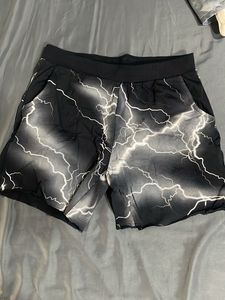 Lightning Bolt Print Shorts