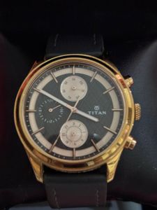Titan Watch - Gold &amp; Black