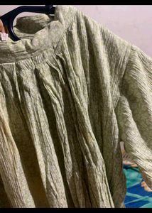 Olive Green Long Sleeve Top
