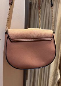 H&amp;M Suede Blend Mauve Crossbody Bag
