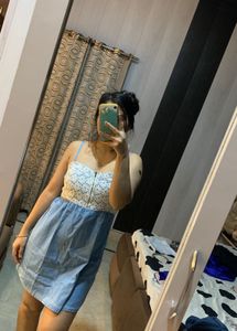 Cute Blue & White Mini Dress💙💖🦋