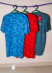 Puma And Nike 3 T-shirt Combo