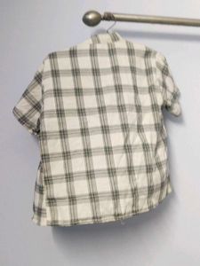 Plaid Top &amp; Shirt Set