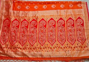 Orange Saree With Blouse
