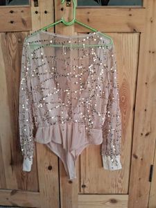 Sequin Embellished Bodysuit