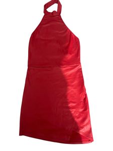 Red Halter Mini Dress