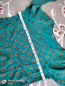 Sky-blue Gawn kurti