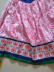 Floral Print Ethnic Skirt