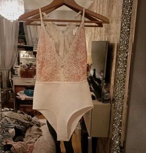 Lace Plunge Bodysuit